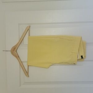 Zara Pants Womens 2 Yellow Ankle Split Leg Pockets